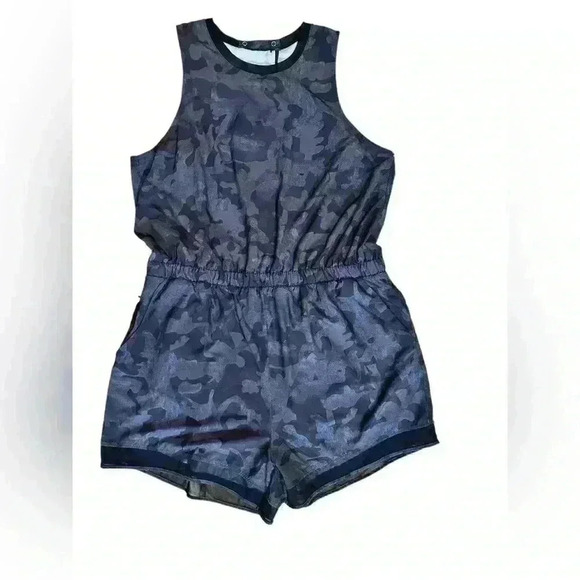 Zella Pants - ZELLA S Getaway Blouson Romper Grey Depths Say My Name Camo XL